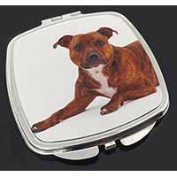 Staffordshire Bull Terrier Dog Make-Up Compact Mirror