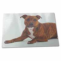 Large Glass Cutting Chopping Board Staffordshire Bull Terrier Dog