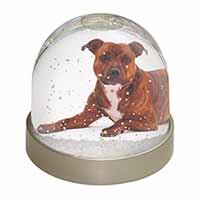 Staffordshire Bull Terrier Dog Snow Globe Photo Waterball