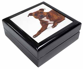 Staffordshire Bull Terrier Dog Keepsake/Jewellery Box