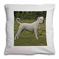 American Staffordshire Bull Terrier Dog Soft White Velvet Feel Scatter Cushion - Advanta Group®