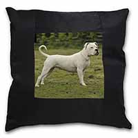 American Staffordshire Bull Terrier Dog Black Satin Feel Scatter Cushion - Advanta Group®