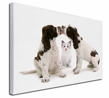 Cocker Spaniel and Kitten -Love Canvas X-Large 30"x20" Wall Art Print