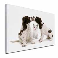 Cocker Spaniel and Kitten -Love Canvas X-Large 30"x20" Wall Art Print