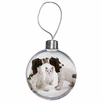 Cocker Spaniel and Kitten -Love Christmas Bauble