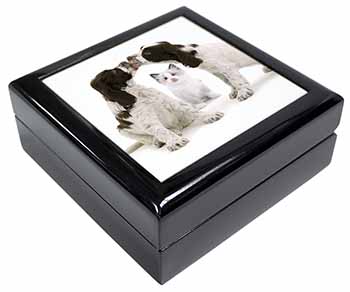 Cocker Spaniel and Kitten -Love Keepsake/Jewellery Box