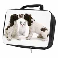 Cocker Spaniel and Kitten -Love Black Insulated School Lunch Box/Picnic Bag