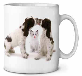 Cocker Spaniel and Kitten -Love Ceramic 10oz Coffee Mug/Tea Cup