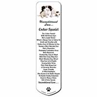 Cocker Spaniel and Kitten -Love Bookmark, Book mark, Printed full colour