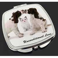 Cocker Spaniel and Kitten -Love Make-Up Compact Mirror