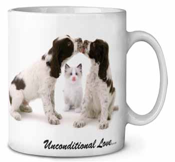 Cocker Spaniel and Kitten -Love Ceramic 10oz Coffee Mug/Tea Cup