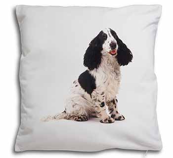 Cocker Spaniel Dog Soft White Velvet Feel Scatter Cushion