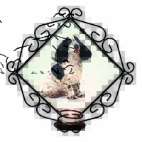 Cocker Spaniel Dog Wrought Iron Wall Art Candle Holder