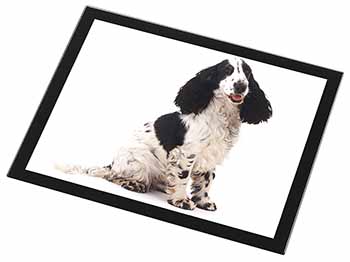 Cocker Spaniel Dog Black Rim High Quality Glass Placemat