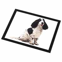 Cocker Spaniel Dog Black Rim High Quality Glass Placemat