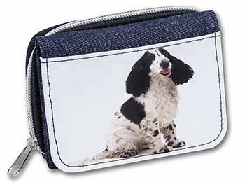 Cocker Spaniel Dog Unisex Denim Purse Wallet