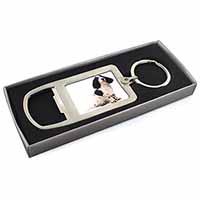 Cocker Spaniel Dog Chrome Metal Bottle Opener Keyring in Box