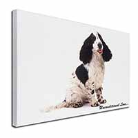 Cocker Spaniel With Love Canvas X-Large 30"x20" Wall Art Print