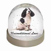 Cocker Spaniel With Love Snow Globe Photo Waterball