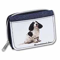 Cocker Spaniel With Love Unisex Denim Purse Wallet