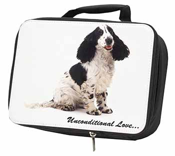 Cocker Spaniel With Love Black Insulated School Lunch Box/Picnic Bag