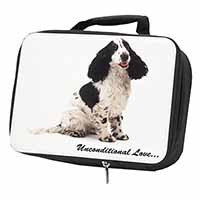 Cocker Spaniel With Love Black Insulated School Lunch Box/Picnic Bag