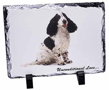 Cocker Spaniel With Love, Stunning Photo Slate