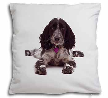 Cocker Spaniel Dog Breed Gift Soft White Velvet Feel Scatter Cushion