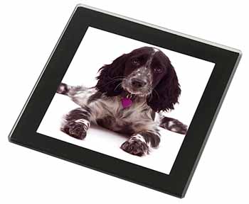 Cocker Spaniel Dog Breed Gift Black Rim High Quality Glass Coaster