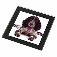 Cocker Spaniel Dog Breed Gift Black Rim High Quality Glass Coaster