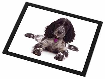 Cocker Spaniel Dog Breed Gift Black Rim High Quality Glass Placemat