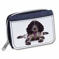 Cocker Spaniel Dog Breed Gift Unisex Denim Purse Wallet