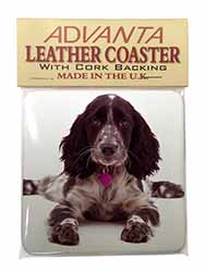 Cocker Spaniel Dog Breed Gift Single Leather Photo Coaster