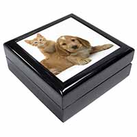 Cocker Spaniel and Kitten Love Keepsake/Jewellery Box