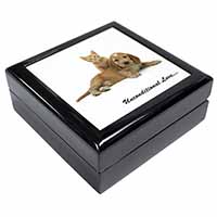 Cocker Spaniel and Kitten Love Keepsake/Jewellery Box