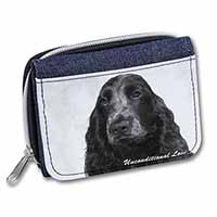 Cocker Spaniel Love Unisex Denim Purse Wallet