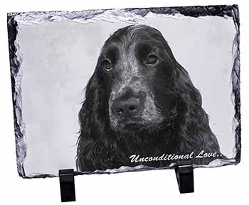 Cocker Spaniel Love, Stunning Photo Slate