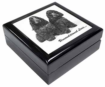 Cocker Spaniel Dogs-With Love Keepsake/Jewellery Box