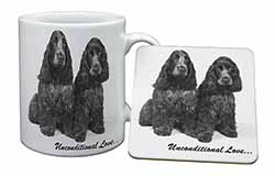 Cocker Spaniel Dogs-With Love Mug and Coaster Set
