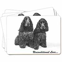 Cocker Spaniel Dogs-With Love Picture Placemats in Gift Box