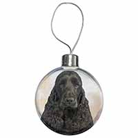 Black Cocker Spaniel Dog Christmas Bauble