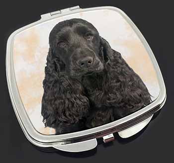 Black Cocker Spaniel Dog Make-Up Compact Mirror