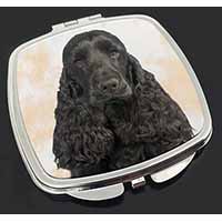 Black Cocker Spaniel Dog Make-Up Compact Mirror