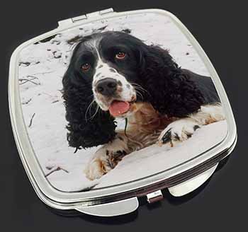 Blue Roan (Black+White) Cocker Spaniel Make-Up Compact Mirror