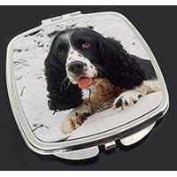 Blue Roan (Black+White) Cocker Spaniel Make-Up Compact Mirror