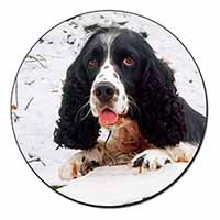 Blue Roan (Black+White) Cocker Spaniel Fridge Magnet Printed Full Colour