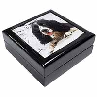 Blue Roan (Black+White) Cocker Spaniel Keepsake/Jewellery Box