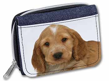 Cocker Spaniel Unisex Denim Purse Wallet