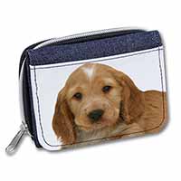 Cocker Spaniel Unisex Denim Purse Wallet