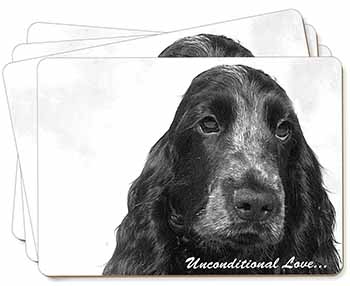 Cocker Spaniels with Love Picture Placemats in Gift Box